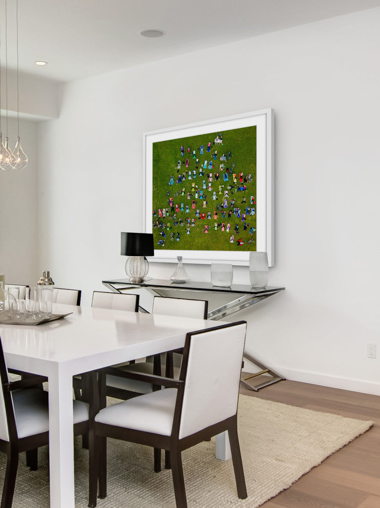 "Legs Apart" Framed Print by Karolis Janulis