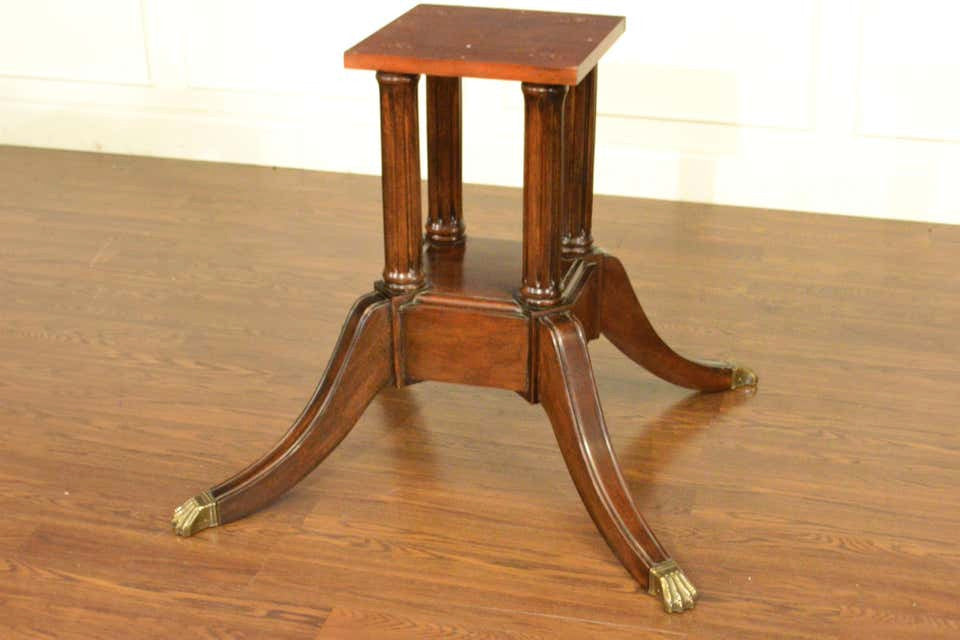 Large Scallop Cornered Mahogany Georgian Dining Table by Leighton Hall