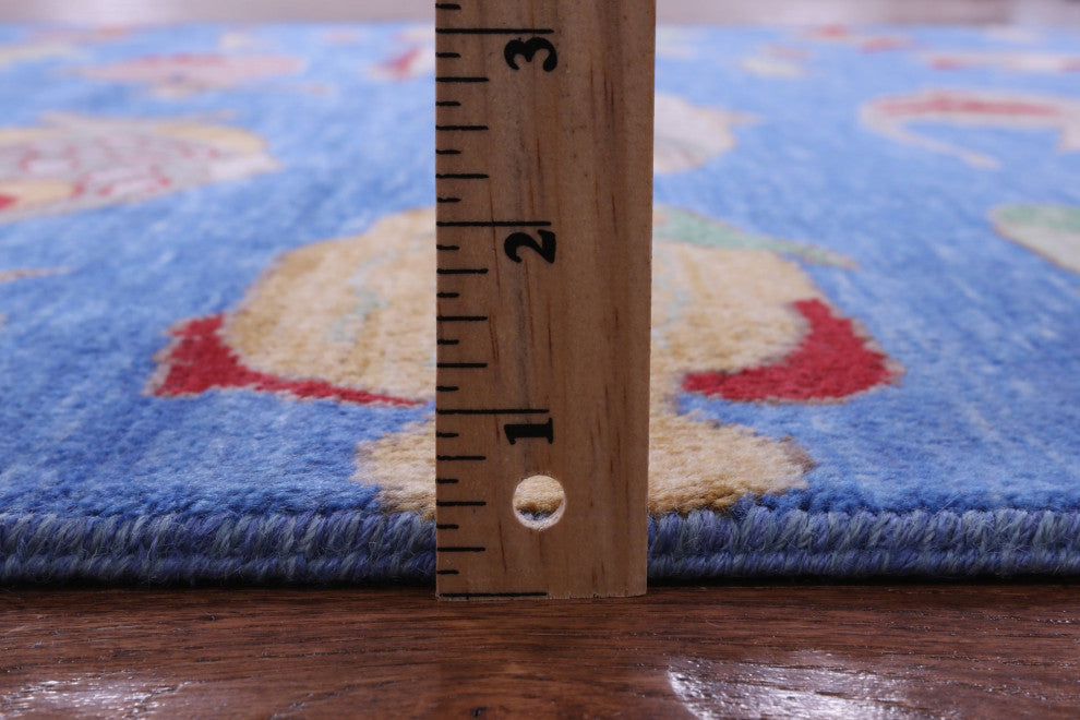 5' 1" X 8' 3" Gabbeh Fish Design Handmade Wool Rug - Q15514