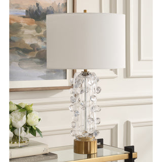 Uttermost Aura Clear Glass Table Lamp