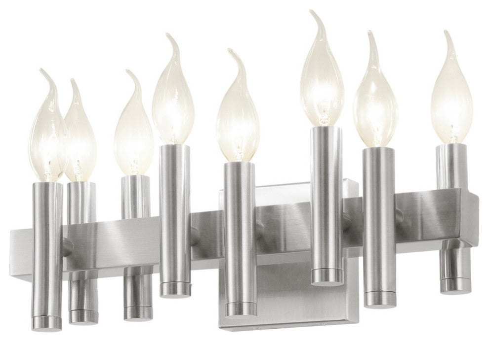 .-     Collette 8-Lt Bath - Satin Nickel
