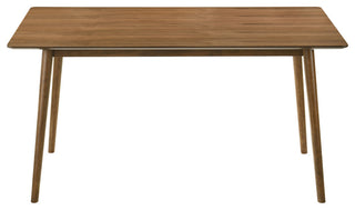 Westmont Santana 5-Piece Walnut Wood Dining Table Set With Blue Fabric