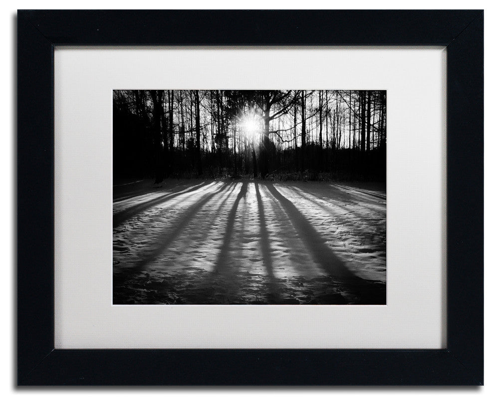 PIPA Fine Art 'Winter Shadows' Matted Framed Art, 14x11
