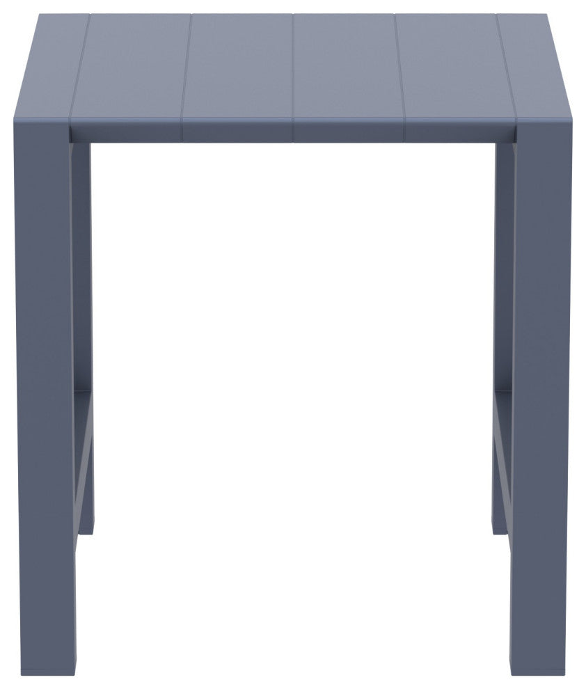 Vegas Bar Table 39"-55" Extendable Table, Gray