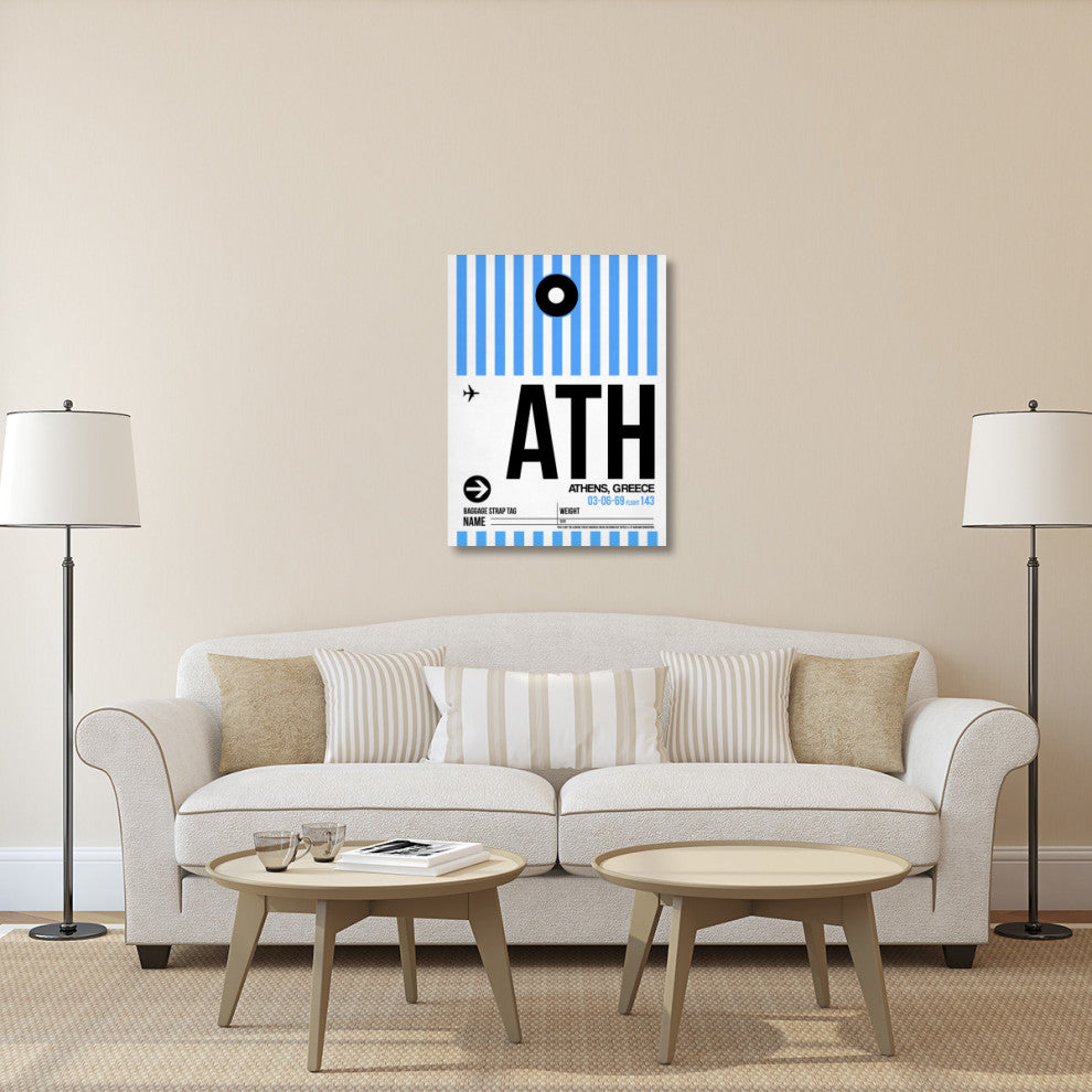 "ATH Athens Luggage Tag 1" Fine Art Print