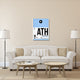 "ATH Athens Luggage Tag 1" Fine Art Print