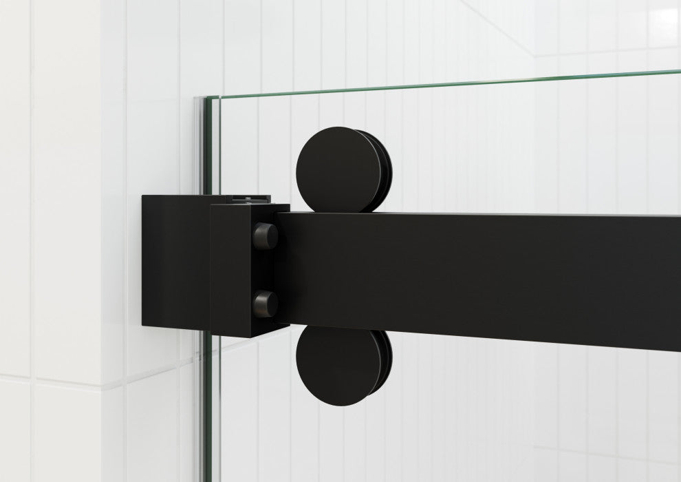 Polaris 60 in. x 78 in. Sliding Bypass Shower Doors, Matte Black
