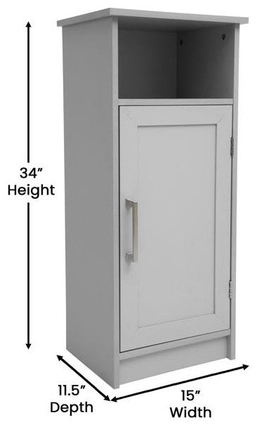 Vega Bathroom Storage Cabinet, Gray