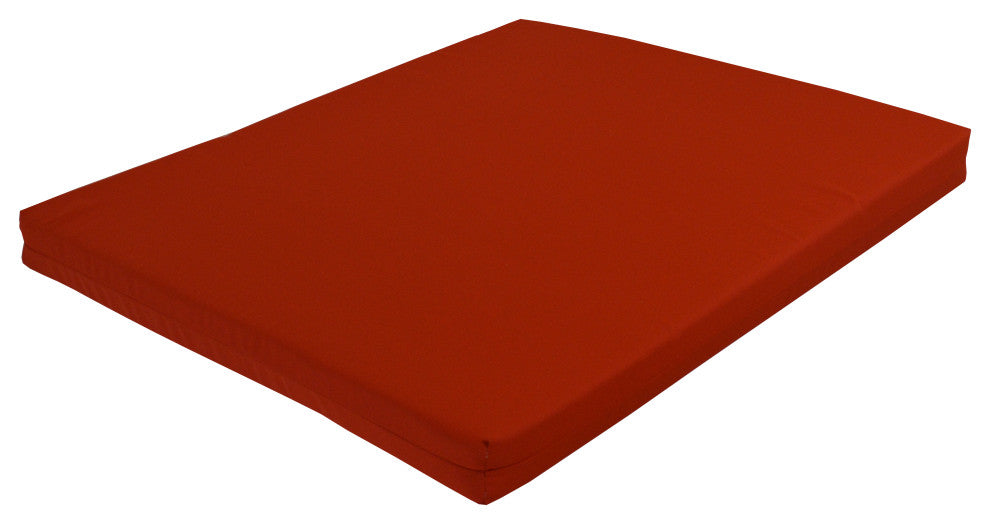 Swing Bed Cushion, Red, 4 Foot, 4" Thick
