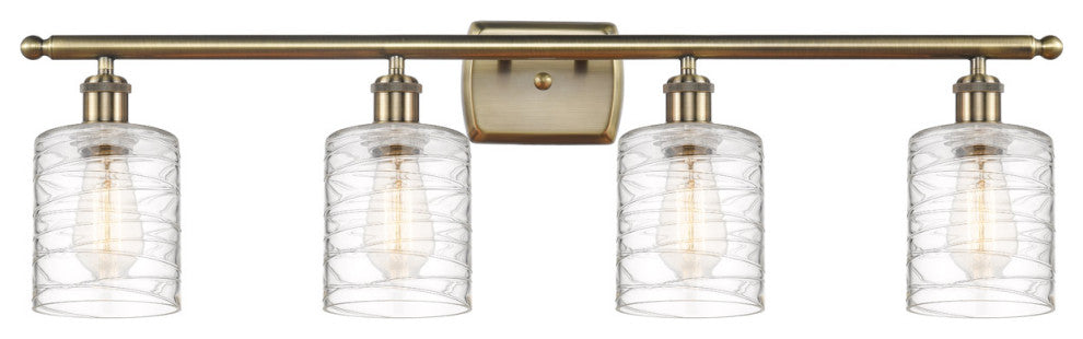 Innovations 516-4W-AB-G1113-LED 4-Light Bath Vanity Light, Antique Brass