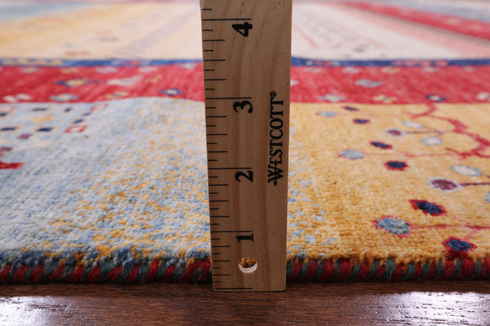 8' 2" X 9' 7" Tribal Persian Gabbeh Handmade Rug Q5546