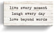 Words to Live by Wrapped Canvas Harvest Wall Art, 30"x60"