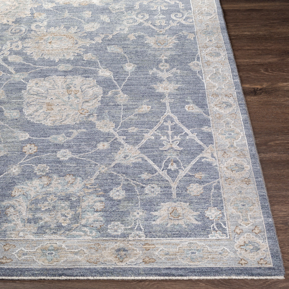 Avant Garde AVT-2306 Traditional Dark Gray 6'7" Round Area Rug