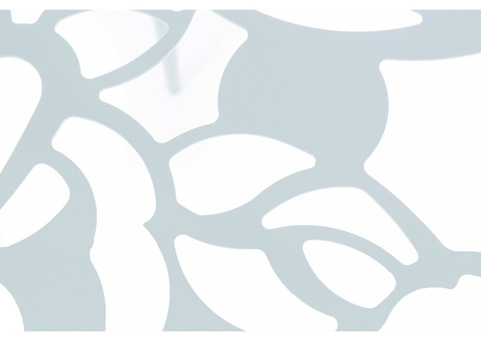 Devon Glass Top Outdoor Aluminum 23" End Table, White