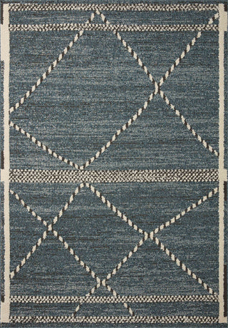 Loloi II Fabian Denim/Charcoa 18"x18" Sample Rug