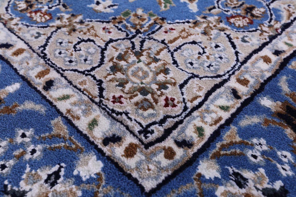 Persian Nain Wool and Silk Hand Knotted Rug 3' 3" X 5' 0" Q11657