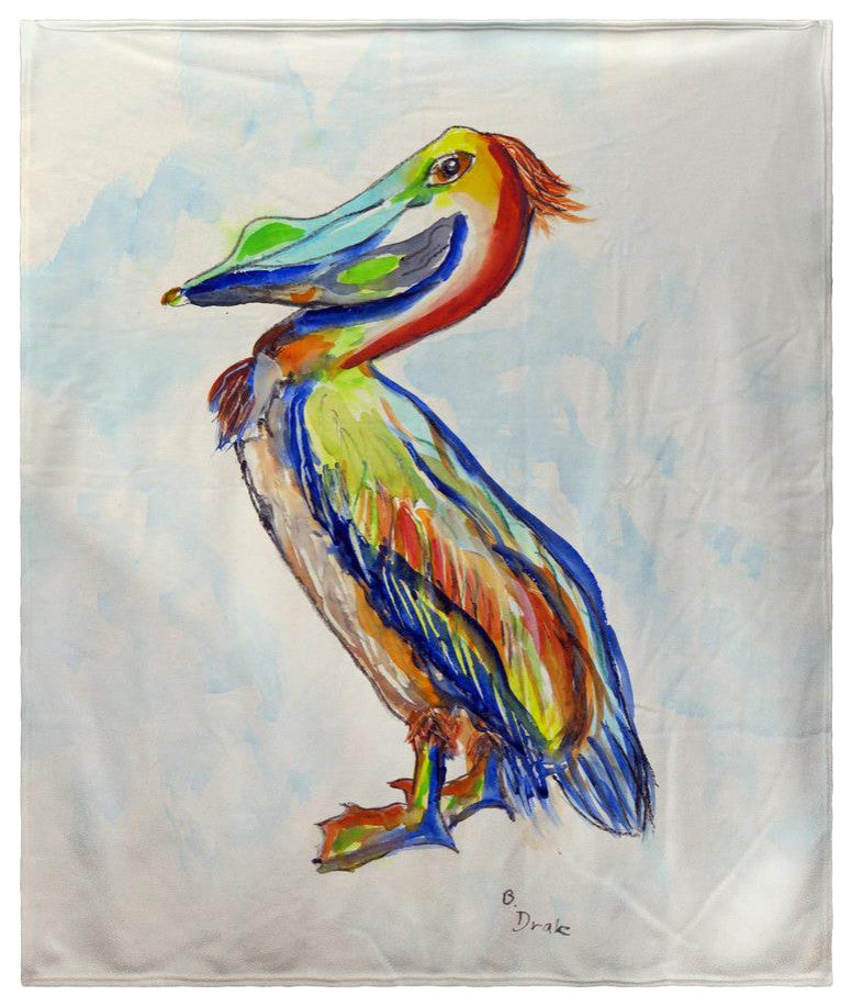 Sylvester Pelican Fleece Blanket