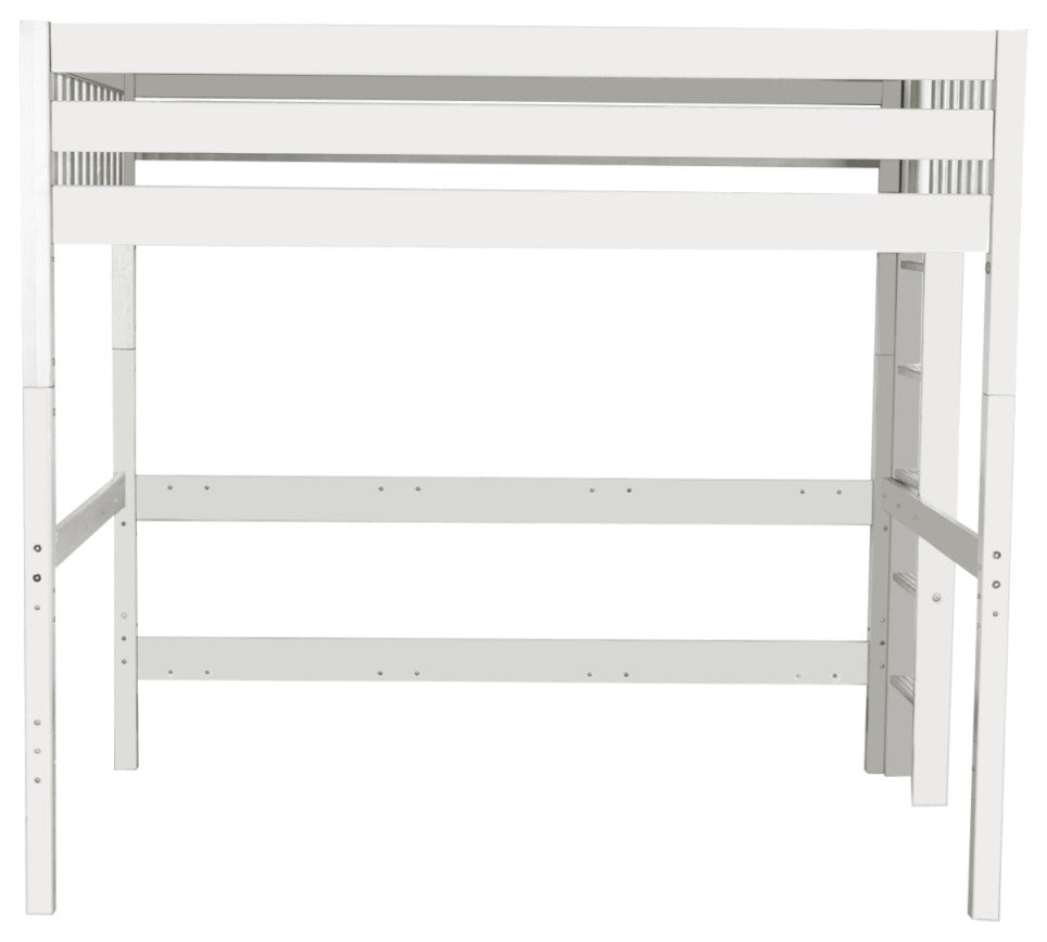 Becks Queen Size Loft Bed, White