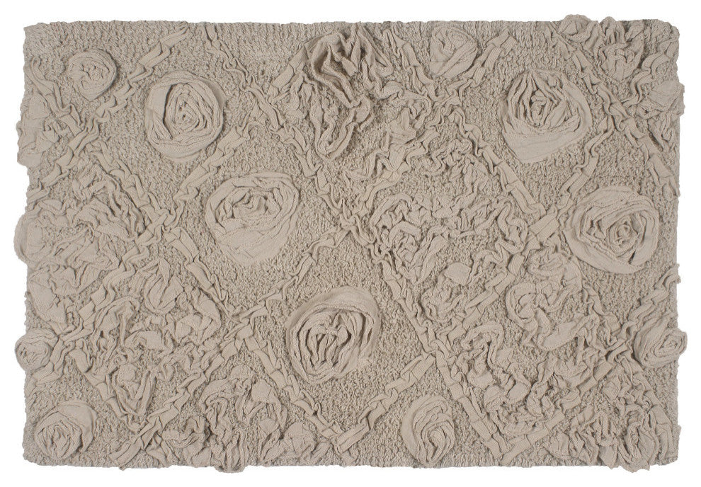 Modesto Bath Rug Bath Rug Set, Machine Wash, 21x34" Rectangle, Linen