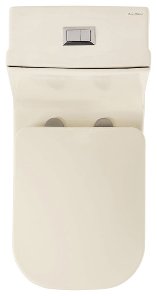 Concorde One Piece Square Toilet Dual Flush 1.1/1.6 gpf, Bisque