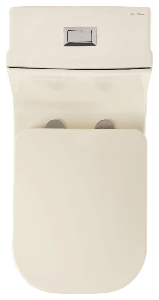 Concorde One Piece Square Toilet Dual Flush 1.1/1.6 gpf, Bisque