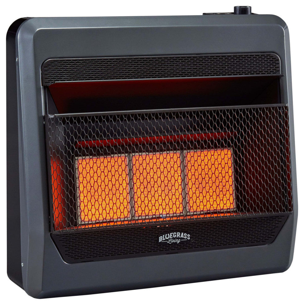 Bluegrass Living Natural Gas Vent Free Infrared Gas Space Heater 30000 BTU
