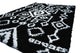 Matlock Spirits Diamonds Shag Rug - White and Black - 5' X 7' 2"