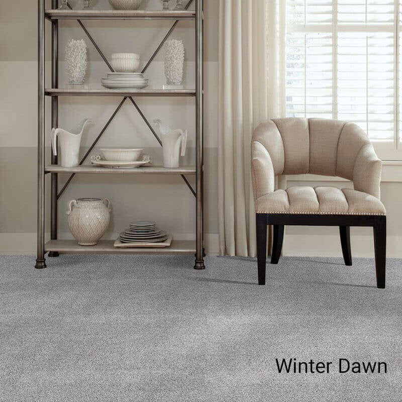 Quiet Sanctuary Shag Area Rug Collection, Winters Dawn, 5x10