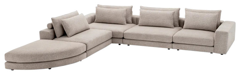 Greige Modular Sofa, Eichholtz Lounge Club