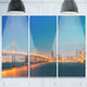 "Illuminated San Francisco Skyline" Metal Wall Art, 3 Panels, 36"x28"