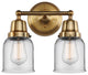 Innovations 623-2W-BB-G52 Bell 2 Light 13" Bath Vanity Light, Brushed Brass