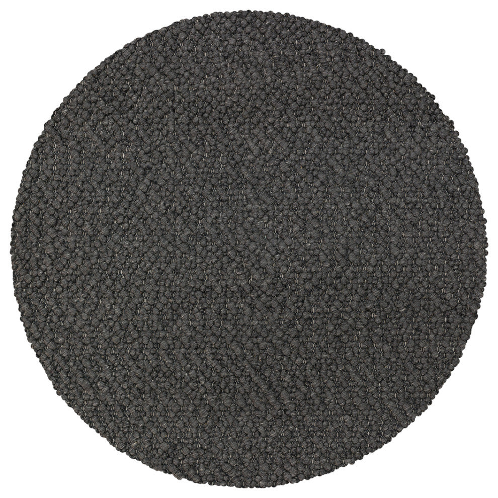 Gorbea GR1 Charcoal 4' x 4' Round Rug