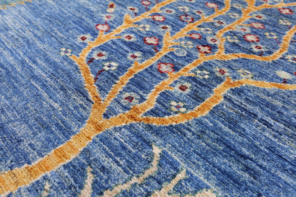 5' 7" X 7' 10" Persian Gabbeh Tribal Hand Knotted Rug Q7936
