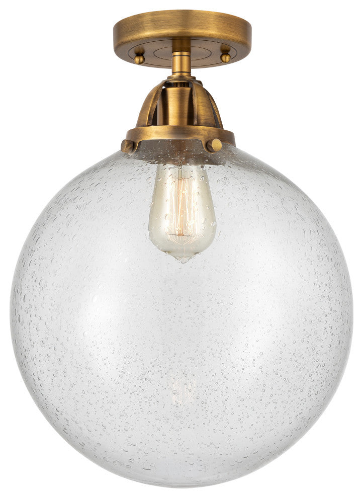 Beacon Semi-Flush Mount, Brushed Brass, Seedy, Seedy