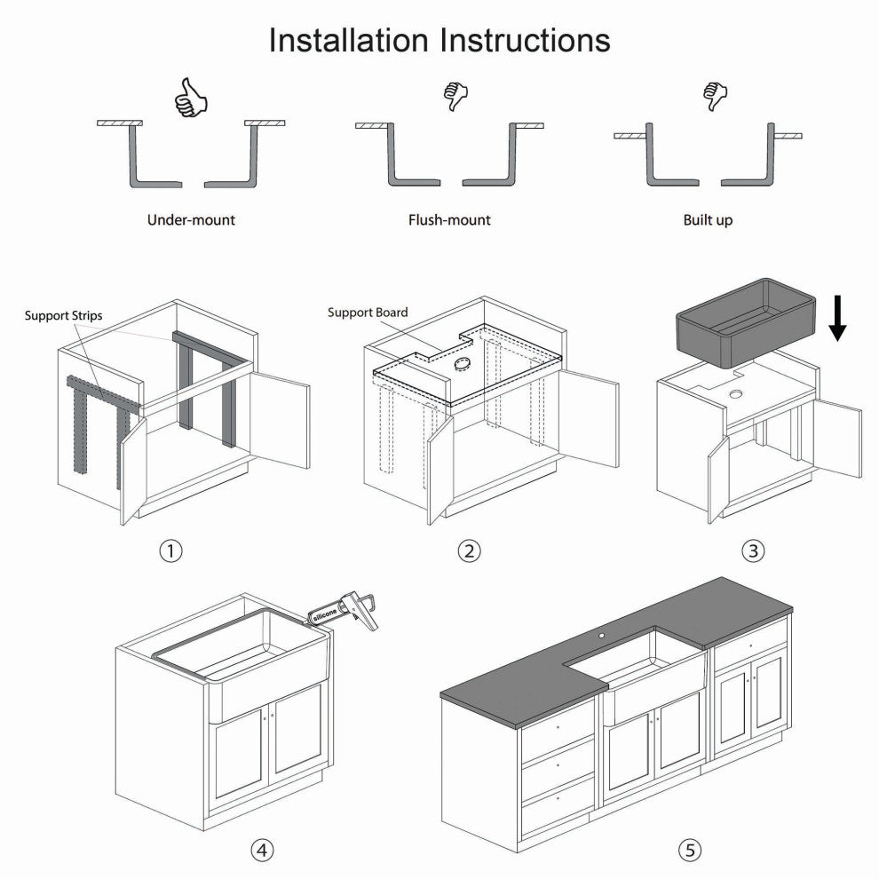 White Fireclay Farmhouse Undermount Kitchen Sink, Bottom Grid and Strain, 27"