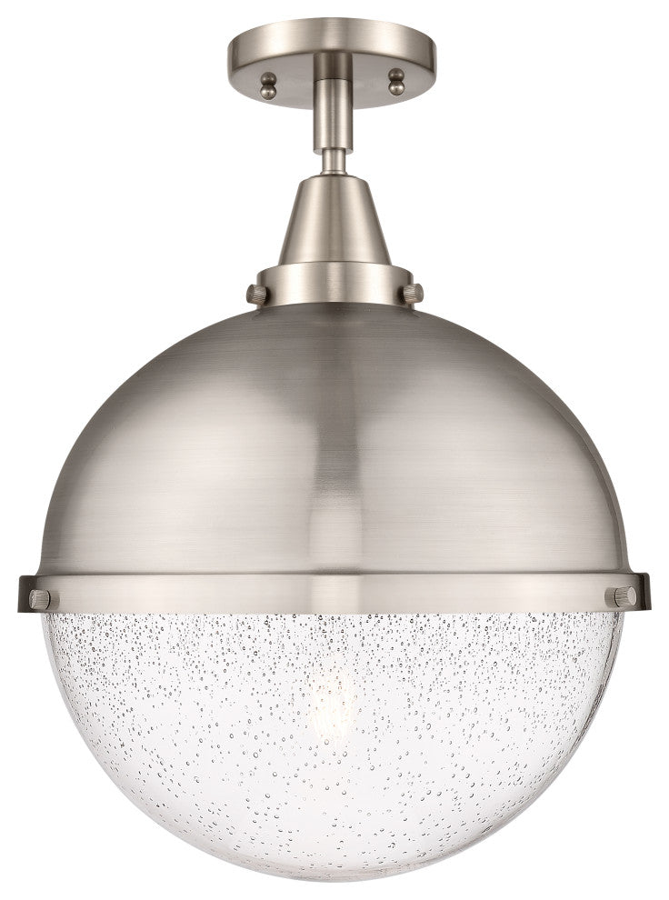 Innovations 447-1C-SN-HFS-124-SN-LED 1 Light Flush Mount, Brushed Satin Nickel