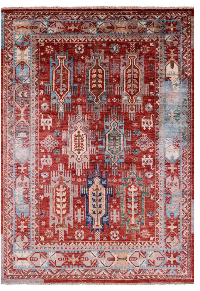 Tribal Fine Serapi Hand-Knotted Wool Rug 5' 0" X 6' 10" - Q12502