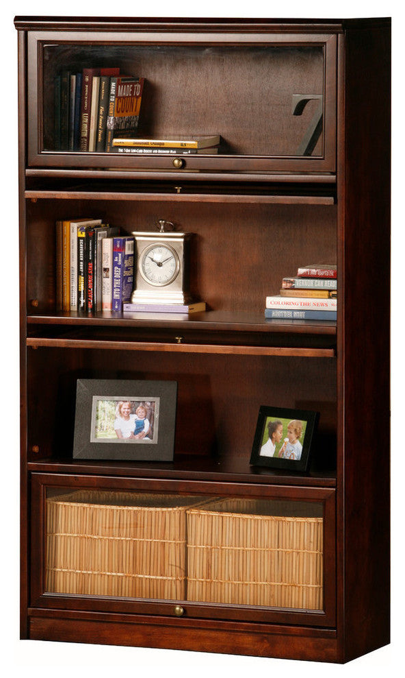 Eagle Furniture Promo 4-Door Lawyer Bookcase, Black
