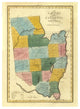"New York - Saratoga County, 1829" Digital Paper Print by David H. Burr, 24"x32"