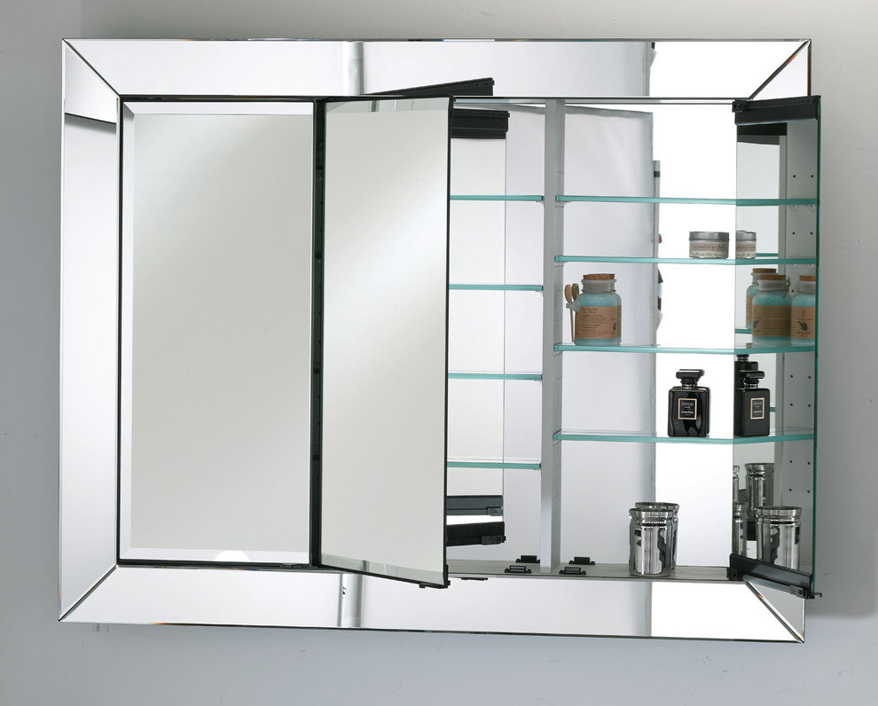 Afina Radiance Contemporary Triple Door Cabinet, Extra Large