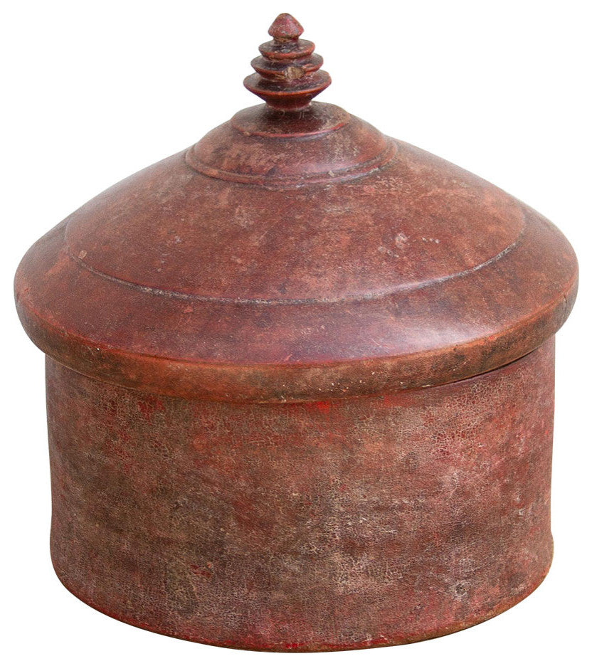 Rose Red Large Bhajan Tikka Box