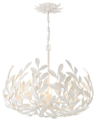 Broche 5-Light Chandelier, Matte White