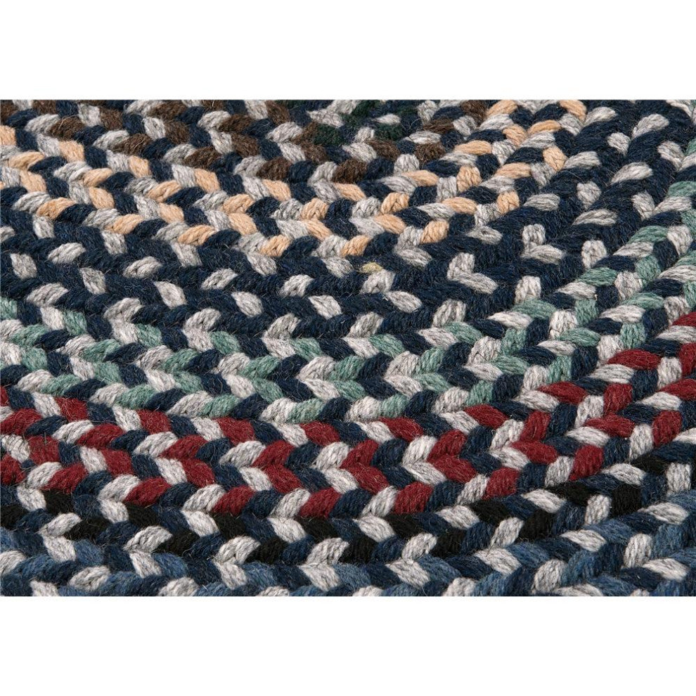 Colonial Mills Rug Boston Common Winter Blues Runner, Oval