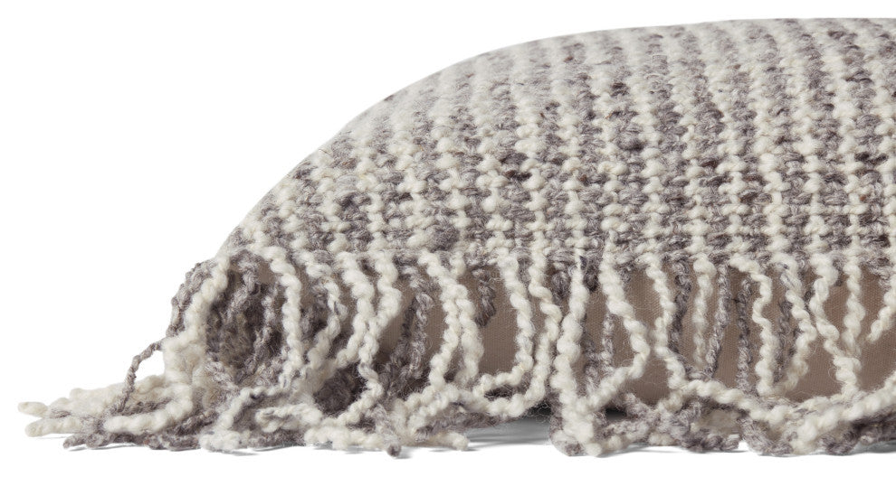 Loloi PLL0033 Ivory / Beige 22" x 22" Cover Only Pillow