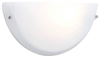 1-Light Wall Sconce, White Finish
