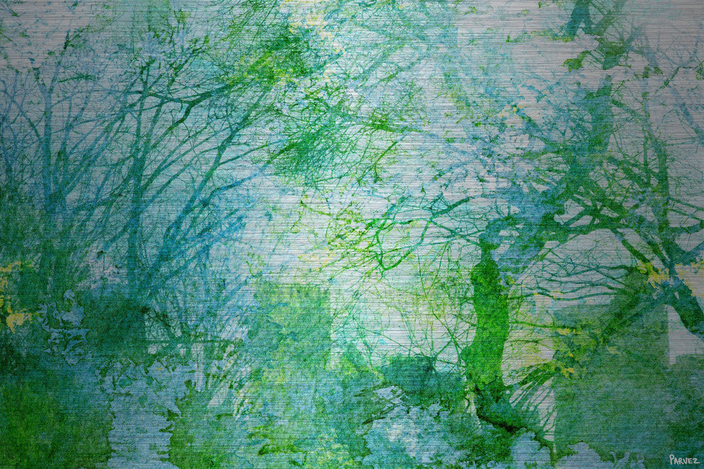 "Tavern Green" Painting Print on Brushed Aluminum, 60"x40"