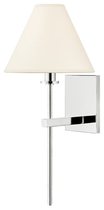 Hudson Valley Graham 1 Light Wall Sconce 8861-PN, Polished Nickel