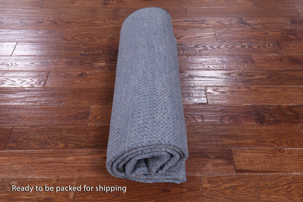 6' 0" X 9' 0" Wool and Silk Savannah Grass Handmade Rug Q11393