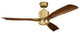 Kichler Ridley II 52 inch LED Ceiling Fan, Natural Brass