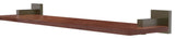 Montero 22" Solid Wood Shelf, Antique Brass